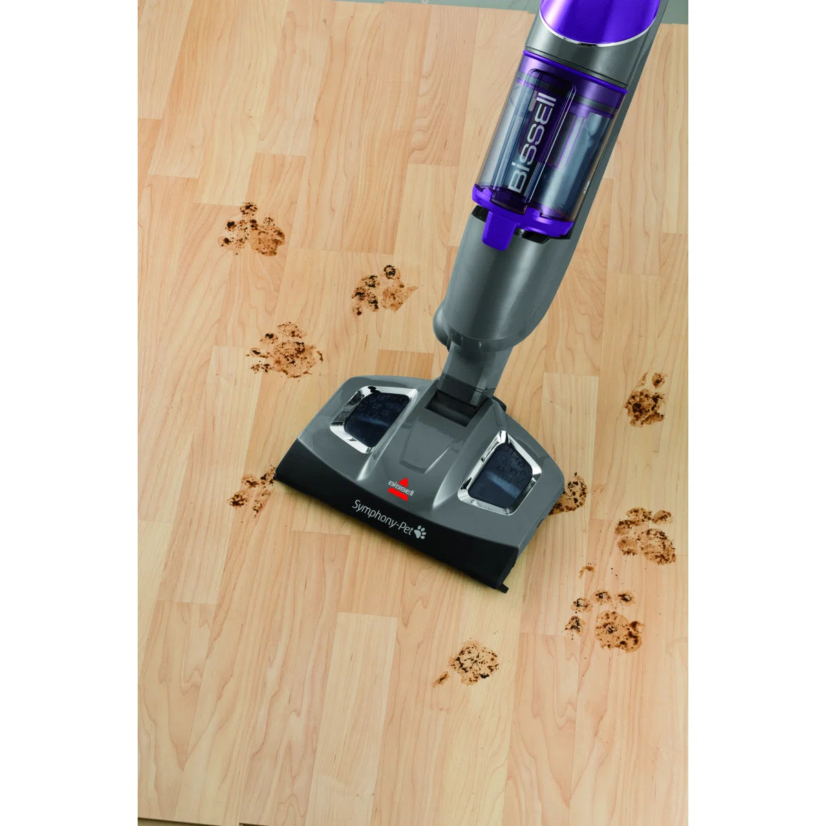 BISSEL Symphony Pet Steam Mop and Steam Vacuum Cleaner for Hardwood and Tile Floors, with Microfiber Mop Pads