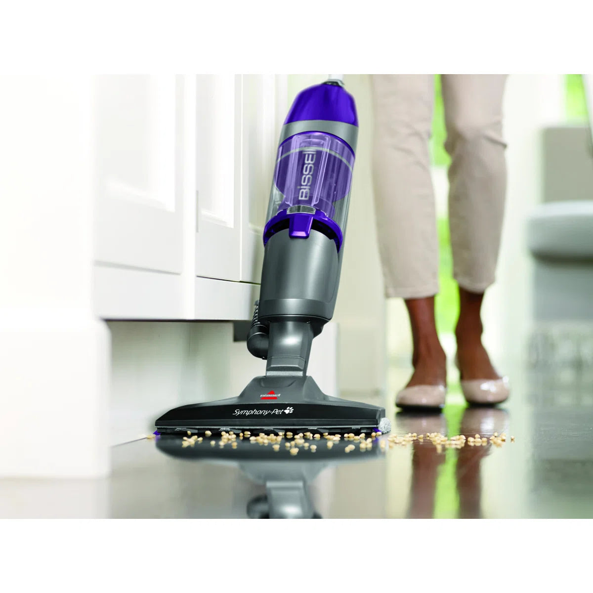 BISSEL Symphony Pet Steam Mop and Steam Vacuum Cleaner for Hardwood and Tile Floors, with Microfiber Mop Pads