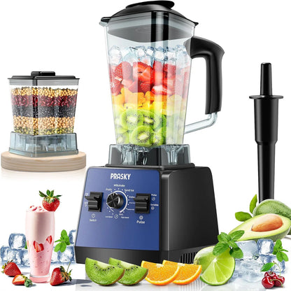 Professional 3.0-HP Kitchen Blender: Powerful 25000 RPM Countertop Blender with 68 oz BPA-Free Container