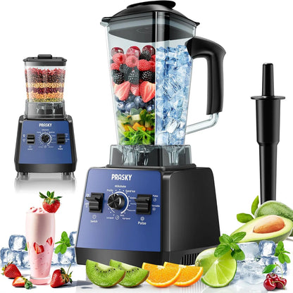 Professional 3.0-HP Kitchen Blender: Powerful 25000 RPM Countertop Blender with 68 oz BPA-Free Container